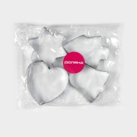 Формы для печенья новогодние &laquo;Рождество&raquo;, набор 4 шт, нержавеющая сталь, серебристые