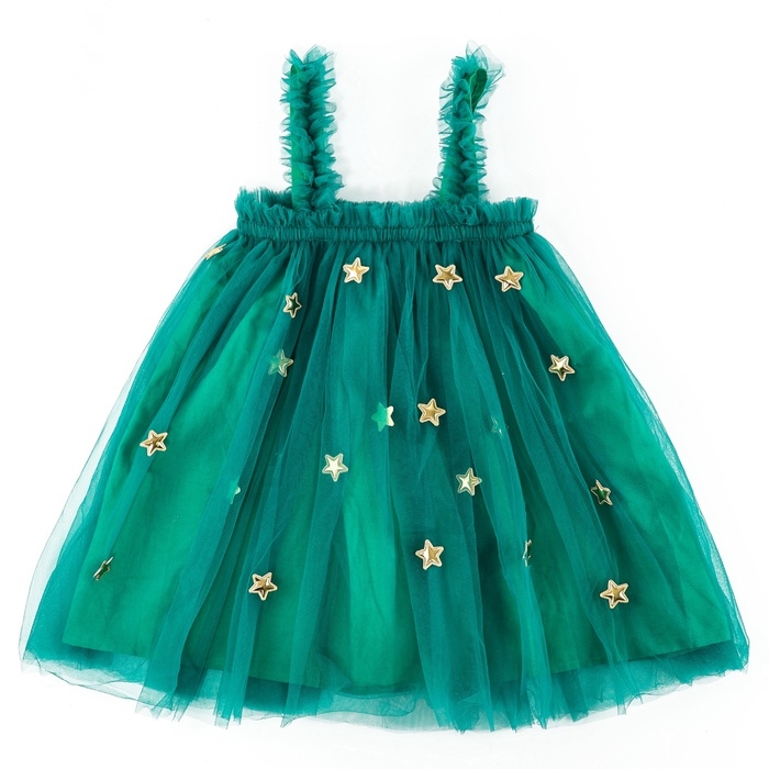 Карнавальный набор &laquo;Яркая ёлочка&raquo;, рост 104-110 см, платье, ободок