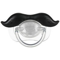 Соска - пустышка силиконовая ортодонтическая &laquo;Котик&raquo;, от 0 мес., с колпачком, цвет черный