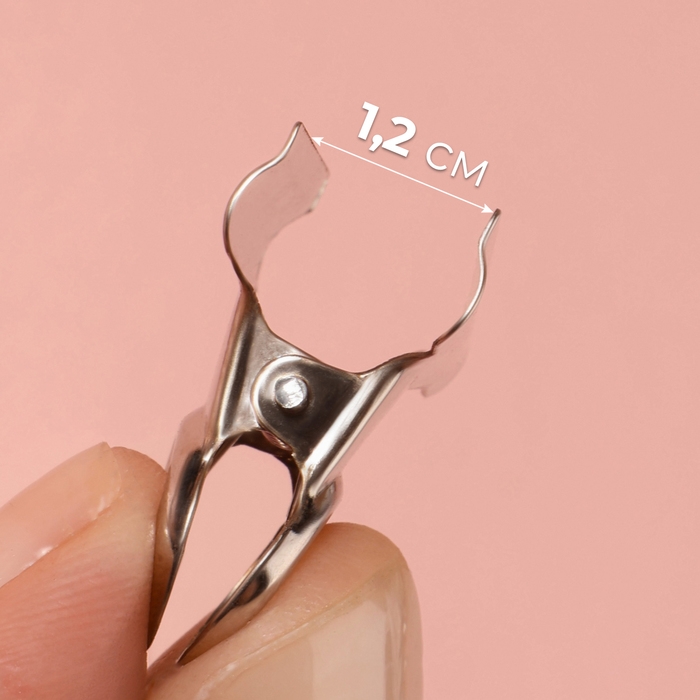 Зажимы для кроя, 2,1 см, 10 шт, цвет серебряный Зажимы для кроя, 2,1 см, 10 шт, цвет серебряный