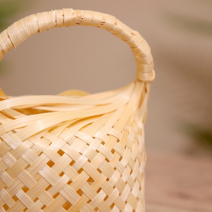 Корзиночка плетёная, из бамбука 15х10х15 см