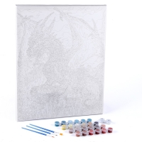 Картина по номерам на холсте с подрамником &laquo;Властный дракон&raquo;, 40 х 50 см