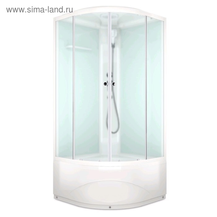 Душевая кабина DOMANI-Spa Delight 99, поддон 45 см, белые стенки, матированная, 90х90 Душевая кабина DOMANI-Spa Delight 99, поддон 45 см, белые стенки, матированная, 90х90