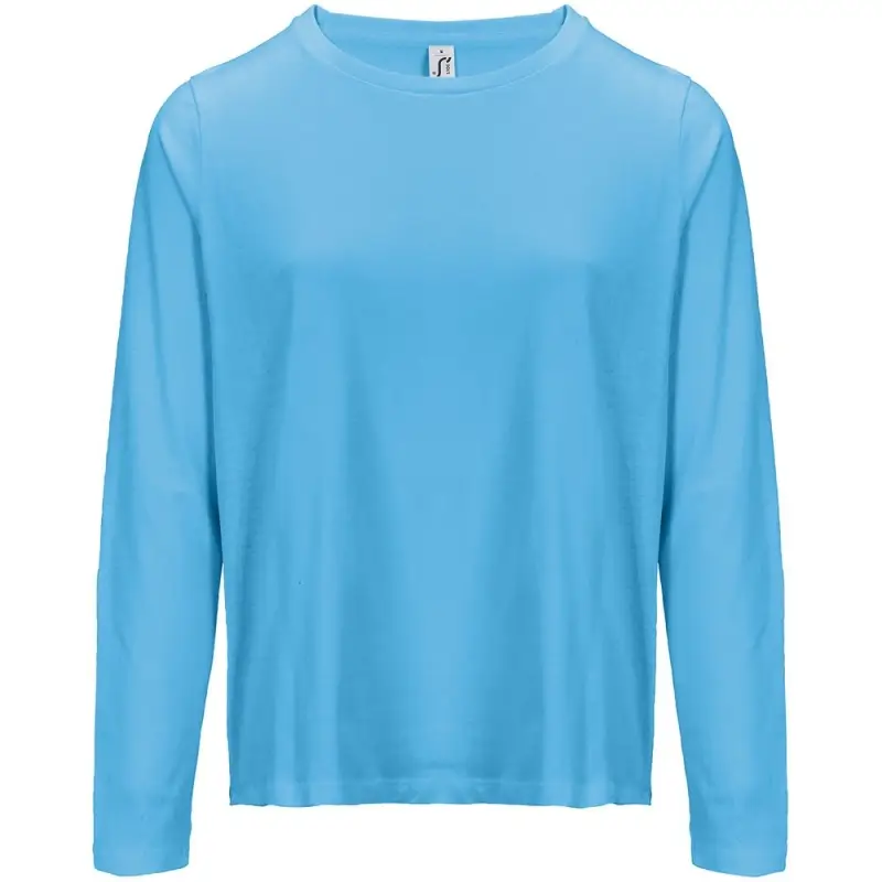 Футболка с длинным рукавом женская Monarch Women, ярко-бирюзовая, размер XS