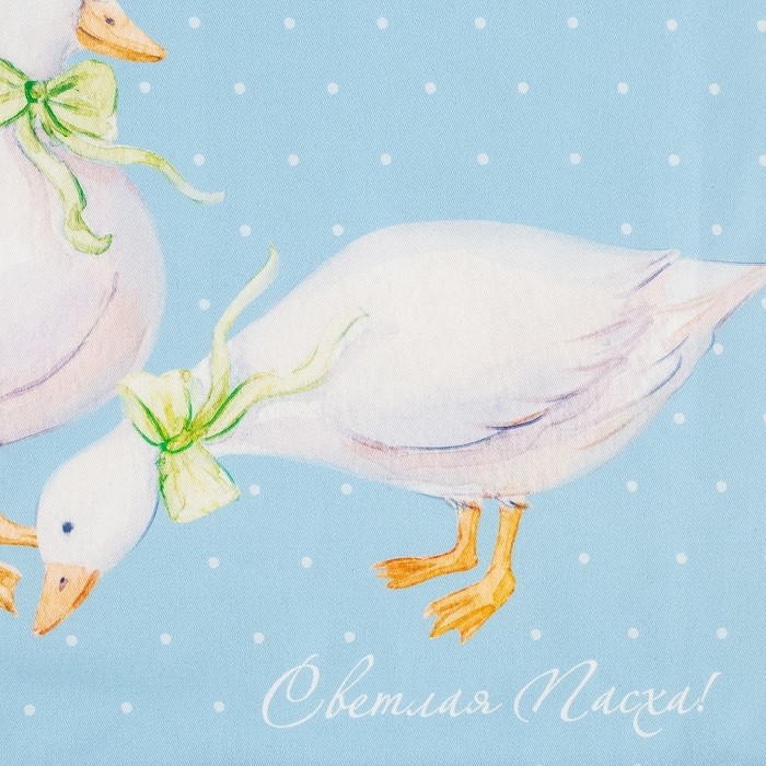 Набор подарочный "Со светлой пасхой" прихватка-карман, полотенце 40х73, 100% хлопок, лопатка силиконовая
