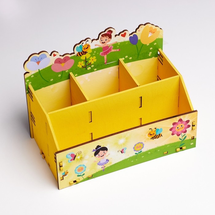 Органайзер для канцелярии Органайзер для канцелярии "Девчонки" 4 отделения 21х11х14,5