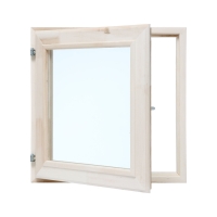 Окно, 50&times;50см, двойное стекло ЛИПА, наружное открывание