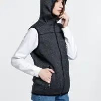 Жилет с капюшоном унисекс Gotland, черный, размер L