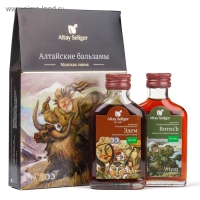 Подарочный набор &laquo;Мужской&raquo;: бальзам &laquo;Витязь&raquo;, бальзам &laquo;Эдем&raquo; на меду, 2 флакона по 100 мл