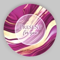 Набор шляпных коробок для цветов 4 в 1, упаковка подарочная, &laquo;Мрамор&raquo;, 20 х 17,5 - 16 х 14 см