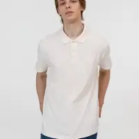 Рубашка поло унисекс Pulse, молочно-белая, размер S