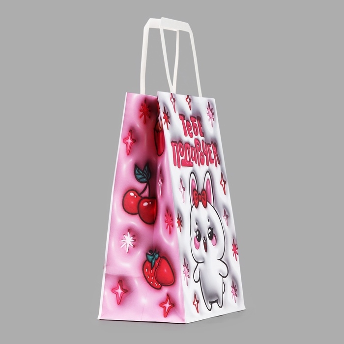 Пакет подарочный &laquo;Подарочек&raquo;, 20 &times; 11 &times; 27,7 см