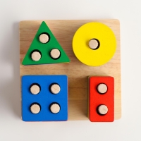 Детская развивающая пирамидка &laquo;Собери сам&raquo; 11,5х11,5х5 см