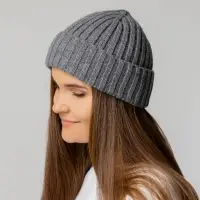 Шапка Uni, серый меланж