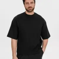 Футболка оверсайз Big boss, черная, размер XS/S Футболка оверсайз Big boss, черная, размер XS/S