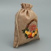 Мешок с термонаклейкой &laquo;Уютный вечер&raquo;, 13 х 18 см +/- 1.5 см, Новый год