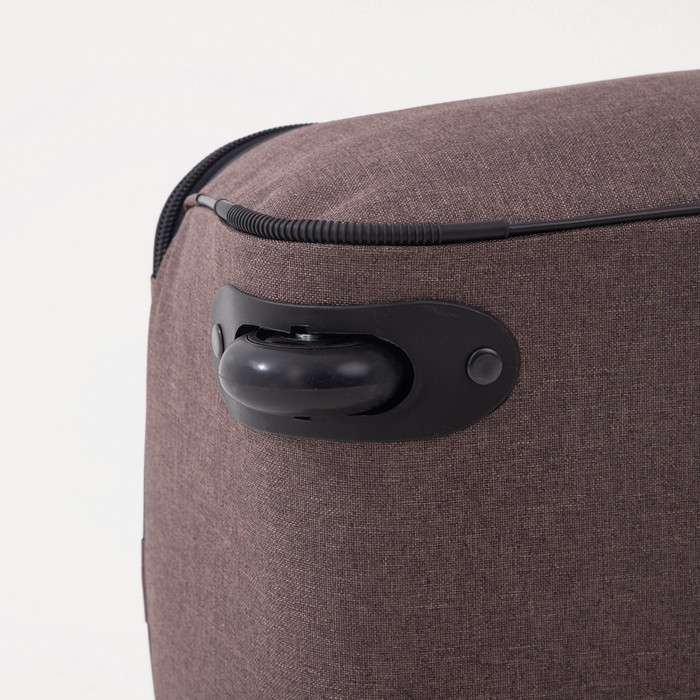 Пилот-кейс 16", &laquo;Сакси&raquo;, отдел на молнии, наружный карман, цвет коричневый