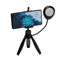 Штатив-трипод для телефона MB MObility MRL-5, с кольцевой лампой, черный Штатив-трипод для телефона MB MObility MRL-5, с кольцевой лампой, черный