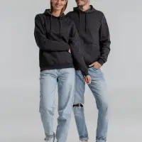 Толстовка с капюшоном Snake II черный меланж, размер M