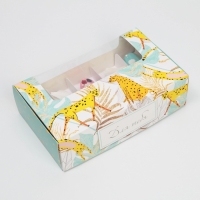 Коробка для эклеров, кондитерская упаковка, 5 вкладышей, &laquo;Для тебя&raquo;, 25.2 х 15 х 7 см