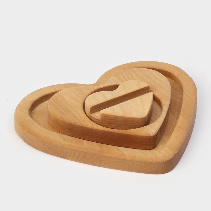 Подарочный набор деревянной посуды Adelica &laquo;Для тебя&raquo;, тарелка 20&times;17 см, подставка под горячее и телефон, берёза