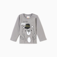 Лонгслив для мальчика, цвет серый, рост 92 см