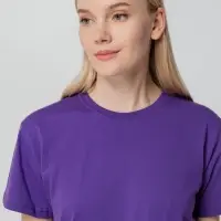 Футболка унисекс T-bolka 140, фиолетовая, размер XXXL