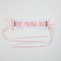 Карнавальная повязка &laquo;Лолита&raquo;, цвет розовый с белой тесьмой