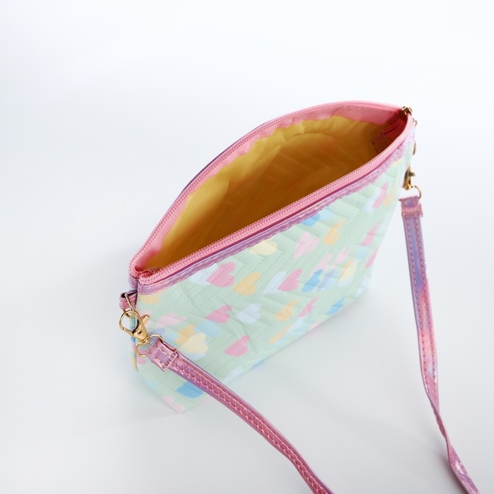 Сумка детская для девочки на молнии, цвет зелёный Сумка детская для девочки на молнии, цвет зелёный