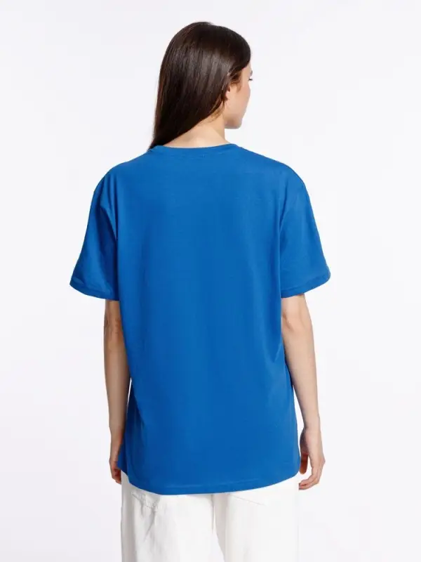 Футболка унисекс Streetwise, ярко-синяя, размер 4XL