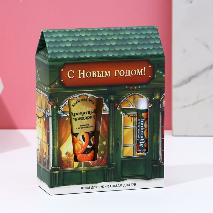 Новый Год. Подарочный набор, крем для рук 30 мл и бальзам для губ 10 г Новый Год. Подарочный набор, крем для рук 30 мл и бальзам для губ 10 г