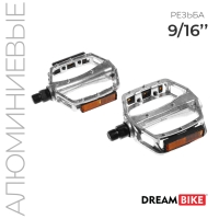 Педали 9/16" Dream Bike, с подшипниками, алюминиевые Педали 9/16" Dream Bike, с подшипниками, алюминиевые