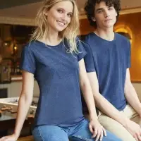 Футболка женская Mixed Women голубой меланж, размер XXL