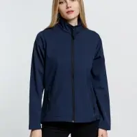Куртка софтшелл женская Race Women темно-синяя, размер XXL