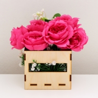 Кашпо  деревянное  11,5 х 10,5 х 9 см