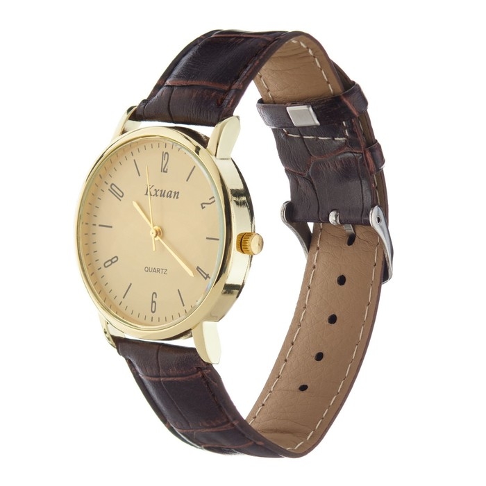 Часы мужские наручные кварцевые "KX - классика", d-3.8 см