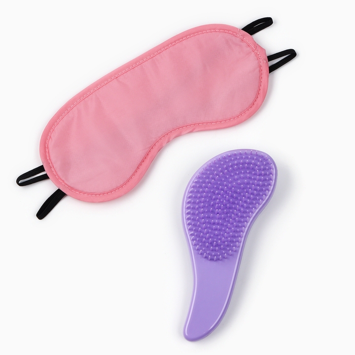 Подарочный набор &laquo;Бабочки&raquo;: косметичка, маска для сна и расчёска