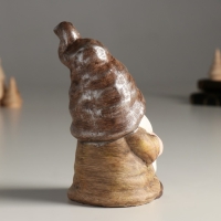 Сувенир керамика "Гномик задумался" беж и корица 9,7х8х16,2 см Сувенир керамика "Гномик задумался" беж и корица 9,7х8х16,2 см