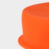 Форма для выпечки Доляна &laquo;Круг&raquo;, силикон, 28&times;5,5 см, внутренний d=26 см, цвет оранжевый