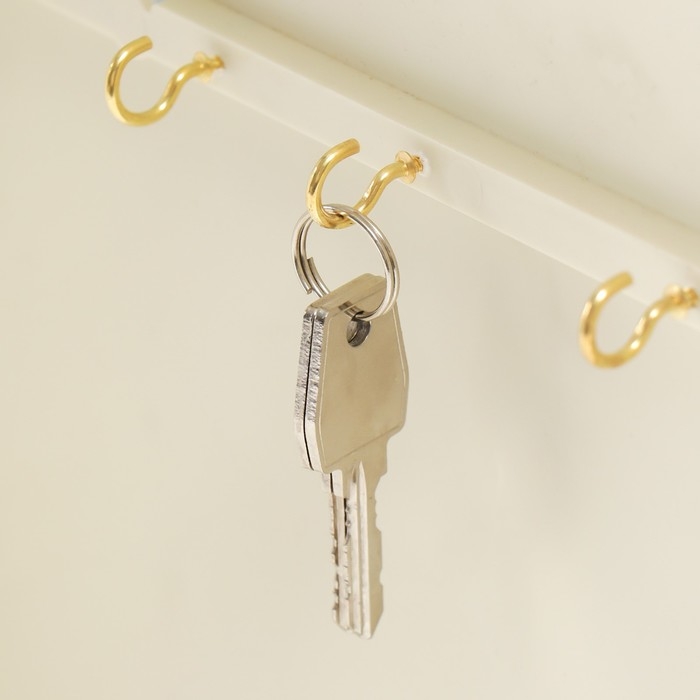 Ключница "Цветы на книге" Слоновая кость  26,5х31,5х4,5 см