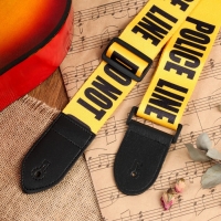 Ремень для гитары Police, 60-117 х 5 см, желтый Ремень для гитары Police, 60-117 х 5 см, желтый