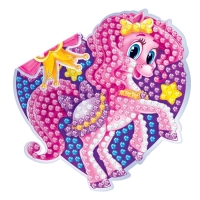 Алмазная мозаика наклейка для детей &laquo;Пони&raquo;, 10 х 10 см. Набор для творчества