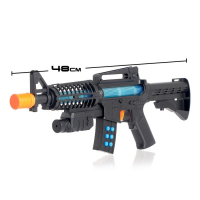 Автомат М16, световые и звуковые эффекты, работает от батареек Автомат М16, световые и звуковые эффекты, работает от батареек