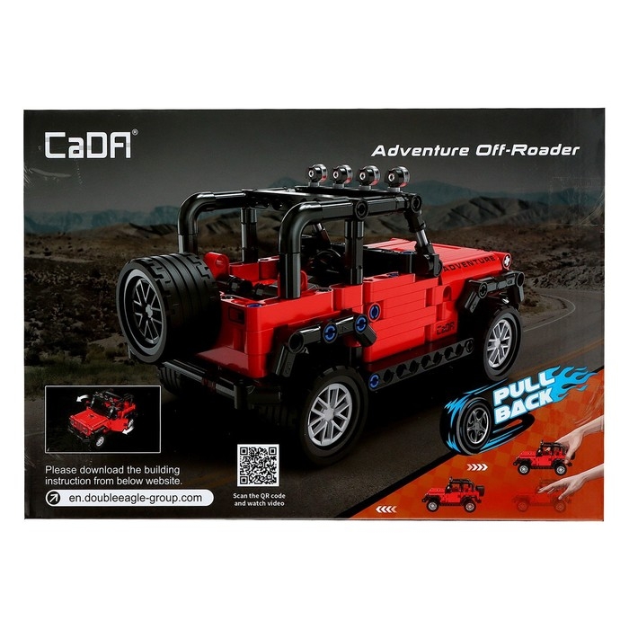 Конструктор инерционный &laquo;Внедорожник&raquo;, 317 деталей