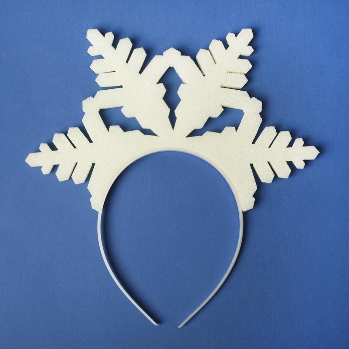 Карнавальный ободок Карнавальный ободок "Снежинка", поролон