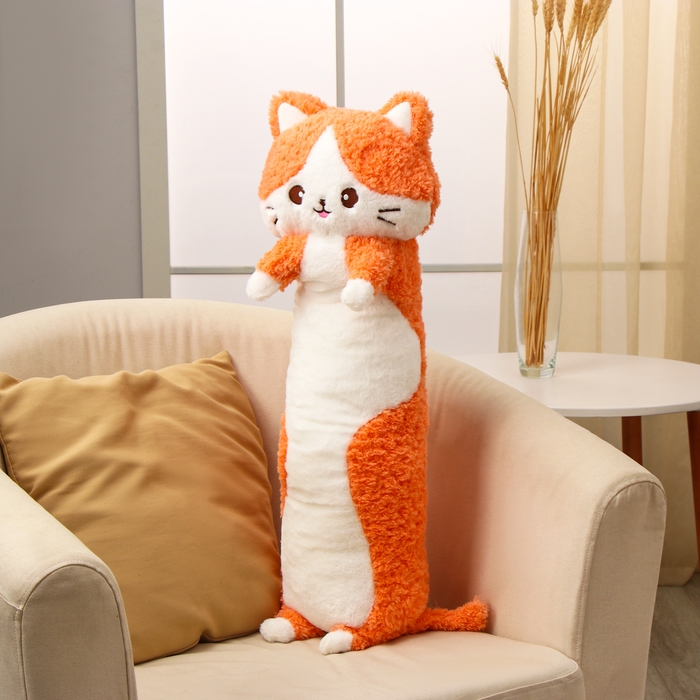 Мягкая игрушка &laquo;Кот-батон&raquo;, 80 см, цвет оранжевый