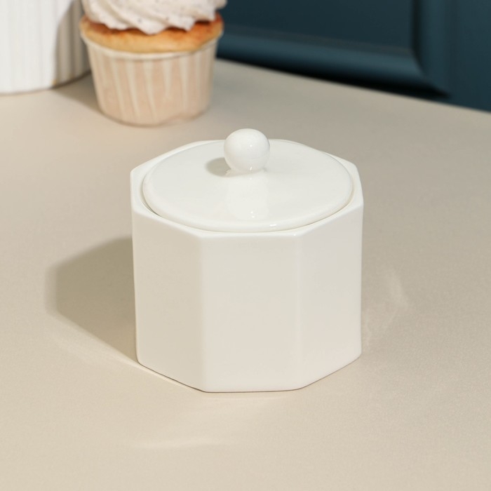 Сахарница фарфоровая Sola, 300 мл, белая Сахарница фарфоровая Sola, 300 мл, белая