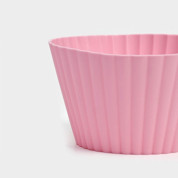 Форма для выпечки Доляна «Круг. Риб», силикон, 10,5×6 см, цвет розовый Форма для выпечки Доляна «Круг. Риб», силикон, 10,5×6 см, цвет розовый