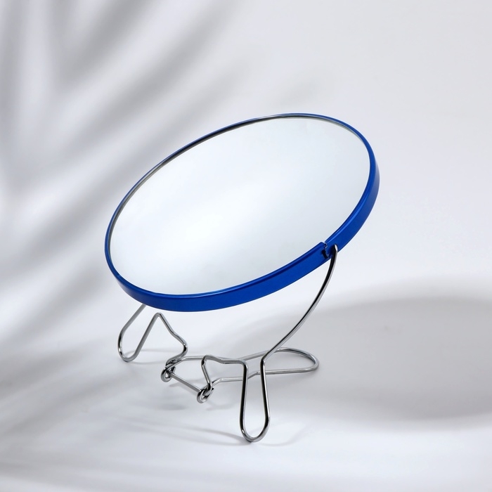 Зеркало настольное - подвесное «Круг», двустороннее, с увеличением, d зеркальной поверхности 16,2 см, цвет МИКС Зеркало настольное - подвесное «Круг», двустороннее, с увеличением, d зеркальной поверхности 16,2 см, цвет МИКС