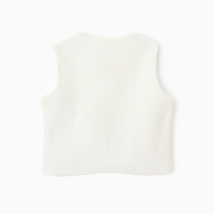 Жилетка для девочки, MINAKU :Party Dress, цвет белый, рост 158 см